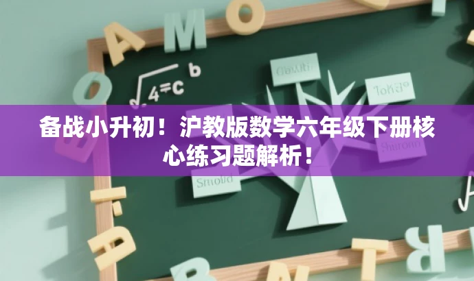 备战小升初!沪教版数学六年级下册核心练习题解析! 备战小升初!沪教版数学六年级下册核心练习题解析!
