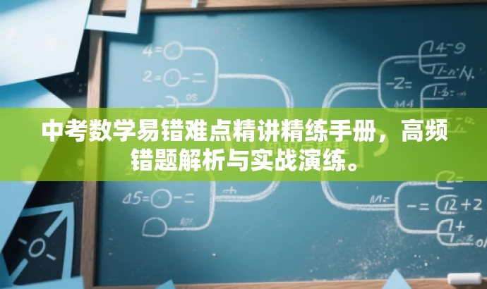 中考数学易错难点精讲精练手册,高频错题解析与实战演练。 中考数学易错难点精讲精练手册,高频错题解析与实战演练。