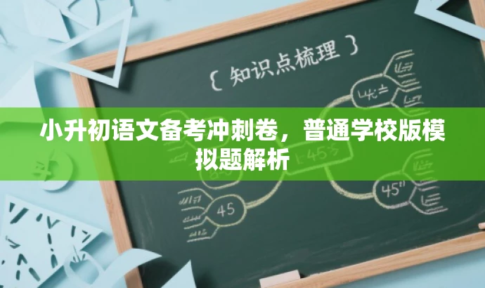 小升初语文备考冲刺卷，普通学校版模拟题解析