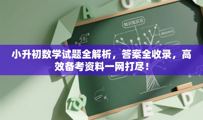小升初数学试题全解析,答案全收录,高效备考资料一网打尽! 小升初数学试题全解析,答案全收录,高效备考资料一网打尽!
