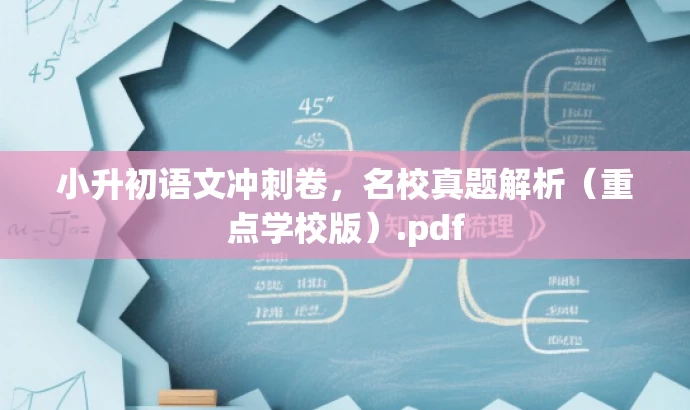 小升初语文冲刺卷,名校真题解析(重点学校版).pdf 小升初语文冲刺卷,名校真题解析(重点学校版).pdf