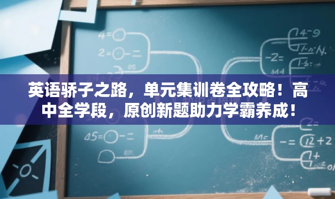 英语骄子之路，单元集训卷全攻略！高中全学段，原创新题助力学霸养成！
