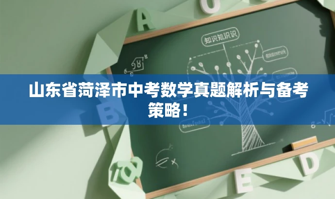 山东省菏泽市中考数学真题解析与备考策略! 山东省菏泽市中考数学真题解析与备考策略!
