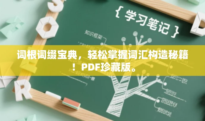 词根词缀宝典,轻松掌握词汇构造秘籍!PDF珍藏版。 词根词缀宝典,轻松掌握词汇构造秘籍!PDF珍藏版。