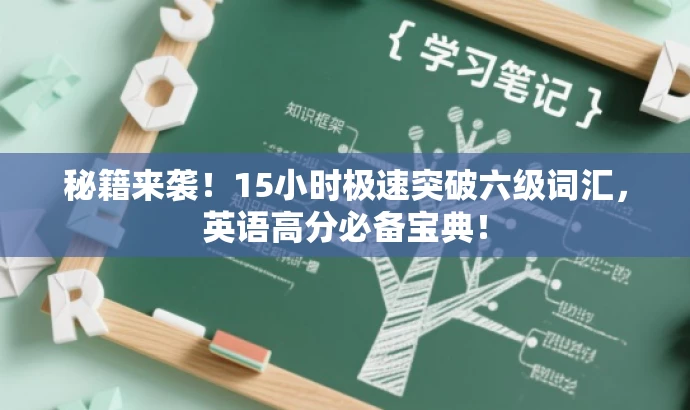 秘籍来袭!15小时极速突破六级词汇,英语高分必备宝典! 秘籍来袭!15小时极速突破六级词汇,英语高分必备宝典!