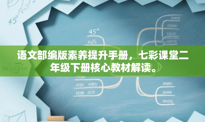 语文部编版素养提升手册,七彩课堂二年级下册核心教材解读。 语文部编版素养提升手册,七彩课堂二年级下册核心教材解读。