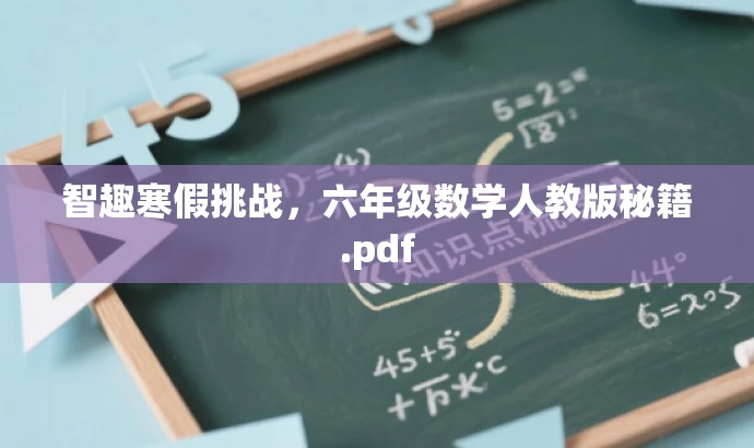 智趣寒假挑战,六年级数学人教版秘籍.pdf 智趣寒假挑战,六年级数学人教版秘籍.pdf