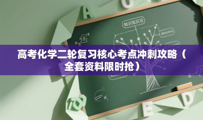 高考化学二轮复习核心考点冲刺攻略(全套资料限时抢) 高考化学二轮复习核心考点冲刺攻略(全套资料限时抢)