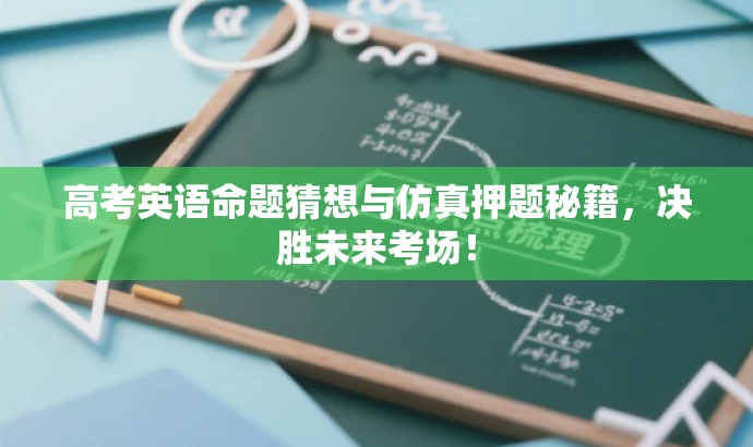 高考英语命题猜想与仿真押题秘籍,决胜未来考场! 高考英语命题猜想与仿真押题秘籍,决胜未来考场!
