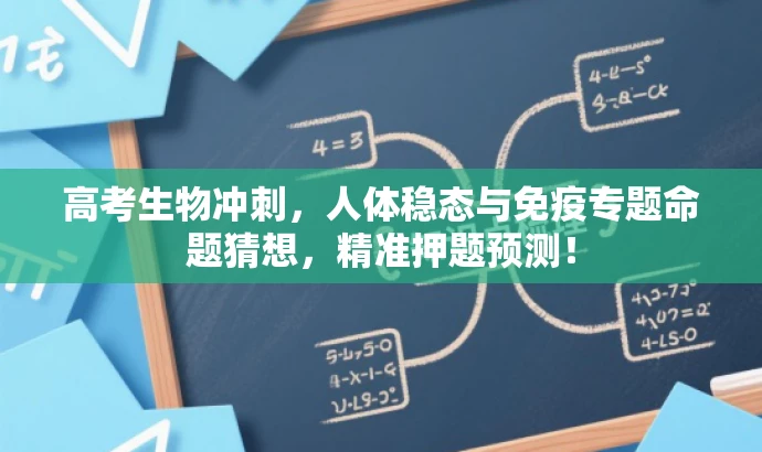 高考生物冲刺，人体稳态与免疫专题命题猜想，精准押题预测！