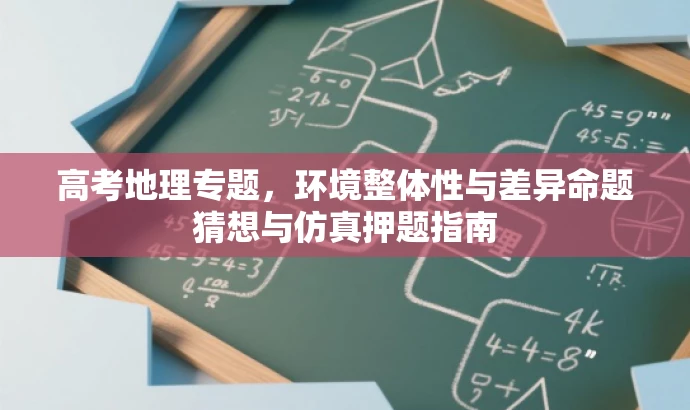 高考地理专题,环境整体性与差异命题猜想与仿真押题指南 高考地理专题,环境整体性与差异命题猜想与仿真押题指南