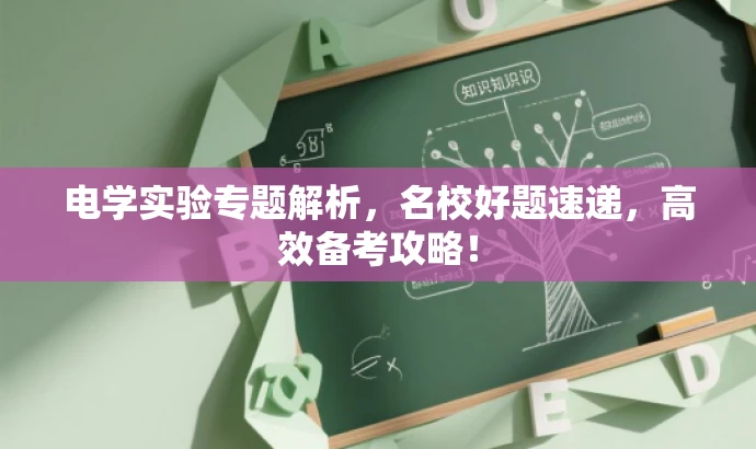 电学实验专题解析,名校好题速递,高效备考攻略! 电学实验专题解析,名校好题速递,高效备考攻略!