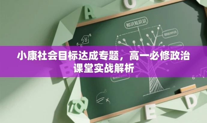 小康社会目标达成专题，高一必修政治课堂实战解析