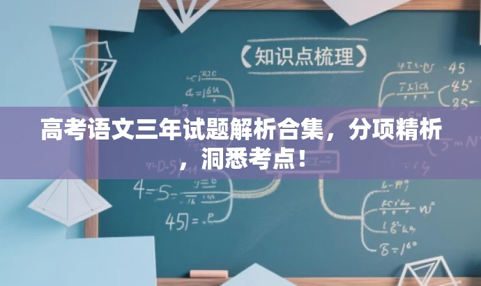 高考语文三年试题解析合集,分项精析,洞悉考点! 高考语文三年试题解析合集,分项精析,洞悉考点!