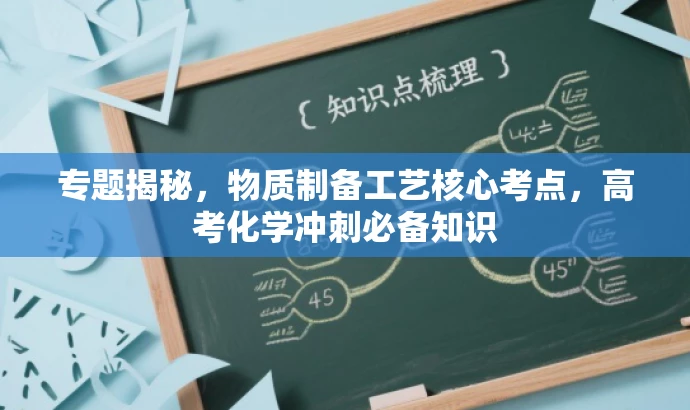 专题揭秘,物质制备工艺核心考点,高考化学冲刺必备知识 专题揭秘,物质制备工艺核心考点,高考化学冲刺必备知识