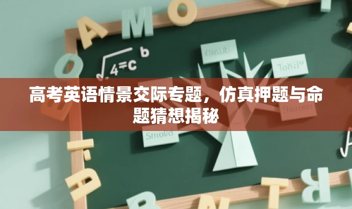 高考英语情景交际专题,仿真押题与命题猜想揭秘 高考英语情景交际专题,仿真押题与命题猜想揭秘