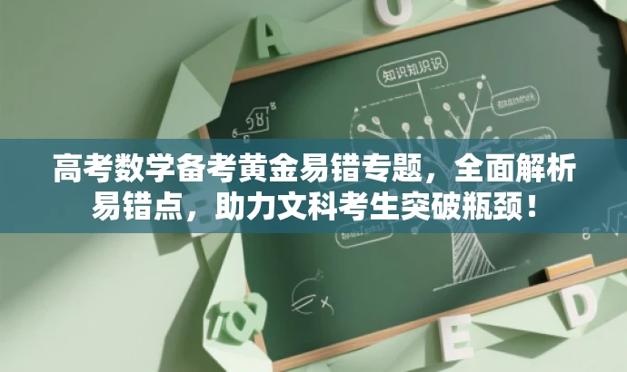 高考数学备考黄金易错专题,全面解析易错点,助力文科考生突破瓶颈! 高考数学备考黄金易错专题,全面解析易错点,助力文科考生突破瓶颈!