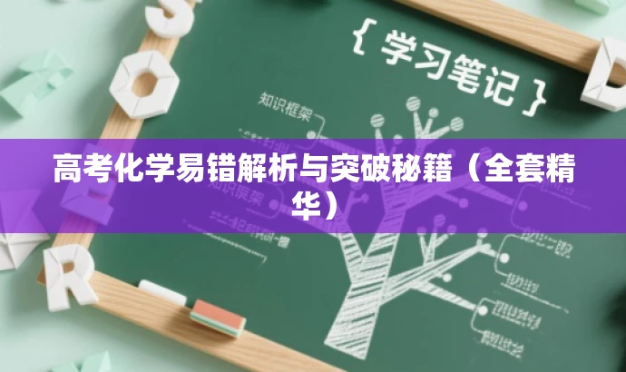 高考化学易错解析与突破秘籍(全套精华) 高考化学易错解析与突破秘籍(全套精华)