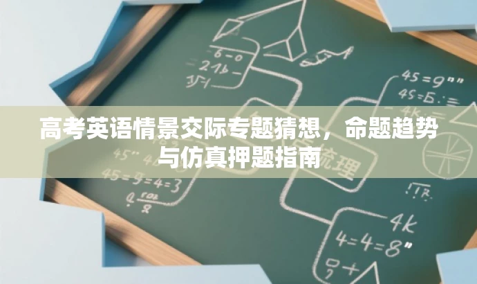 高考英语情景交际专题猜想,命题趋势与仿真押题指南 高考英语情景交际专题猜想,命题趋势与仿真押题指南