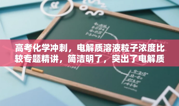 高考化学冲刺,电解质溶液粒子浓度比较专题精讲,简洁明了,突出了电解质溶液粒子浓度的比较这一核心考点,同时适用于高考化学冲刺阶段的学生,语言具有吸引力。 高考化学冲刺,电解质溶液粒子浓度比较专题精讲,简洁明了,突出了电解质溶液粒子浓度的比较这一核心考点,同时适用于高考化学冲刺阶段的学生,语言具有吸引力。