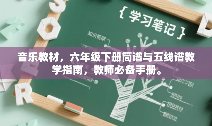 音乐教材,六年级下册简谱与五线谱教学指南,教师必备手册。 音乐教材,六年级下册简谱与五线谱教学指南,教师必备手册。