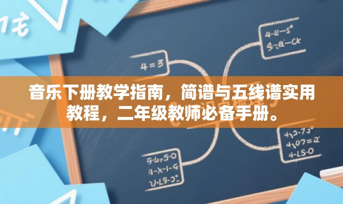 音乐下册教学指南，简谱与五线谱实用教程，二年级教师必备手册。