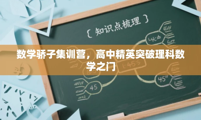 数学骄子集训营,高中精英突破理科数学之门 数学骄子集训营,高中精英突破理科数学之门