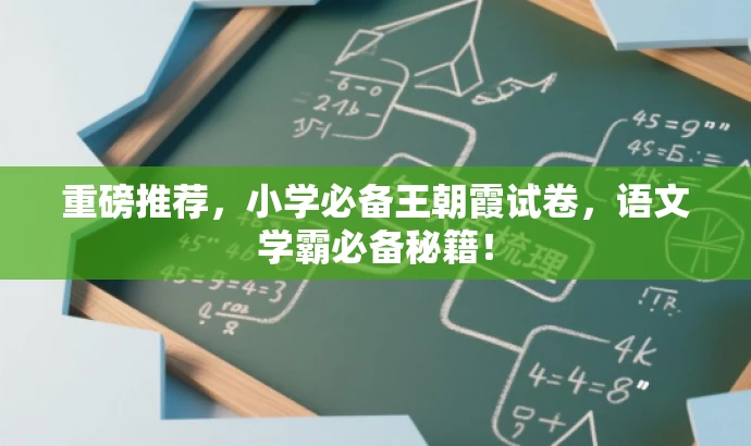重磅推荐,小学必备王朝霞试卷,语文学霸必备秘籍! 重磅推荐,小学必备王朝霞试卷,语文学霸必备秘籍!