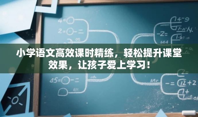 小学语文高效课时精练,轻松提升课堂效果,让孩子爱上学习! 小学语文高效课时精练,轻松提升课堂效果,让孩子爱上学习!