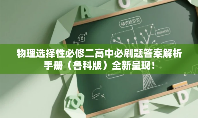 物理选择性必修二高中必刷题答案解析手册(鲁科版)全新呈现! 物理选择性必修二高中必刷题答案解析手册(鲁科版)全新呈现!