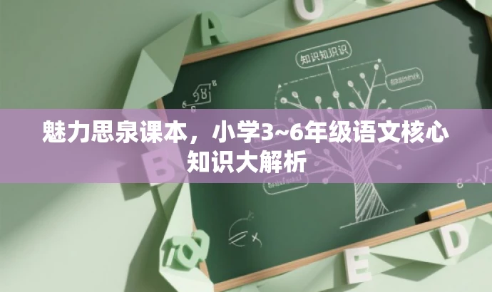 魅力思泉课本,小学3~6年级语文核心知识大解析 魅力思泉课本,小学3~6年级语文核心知识大解析