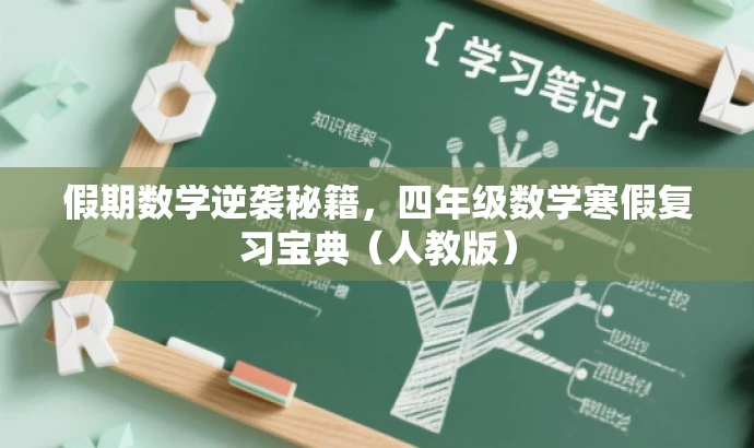 假期数学逆袭秘籍，四年级数学寒假复习宝典（人教版）