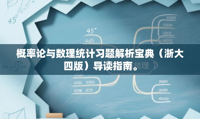 概率论与数理统计习题解析宝典(浙大四版)导读指南。 概率论与数理统计习题解析宝典(浙大四版)导读指南。