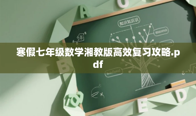 寒假七年级数学湘教版高效复习攻略.pdf 寒假七年级数学湘教版高效复习攻略.pdf