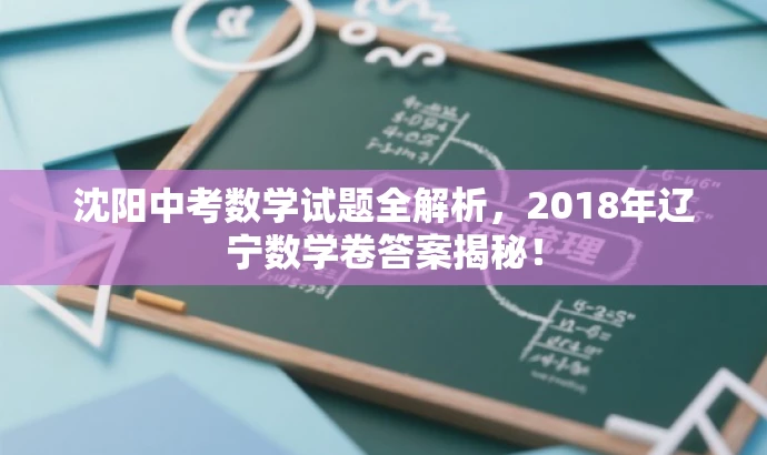 沈阳中考数学试题全解析,2018年辽宁数学卷答案揭秘! 沈阳中考数学试题全解析,2018年辽宁数学卷答案揭秘!
