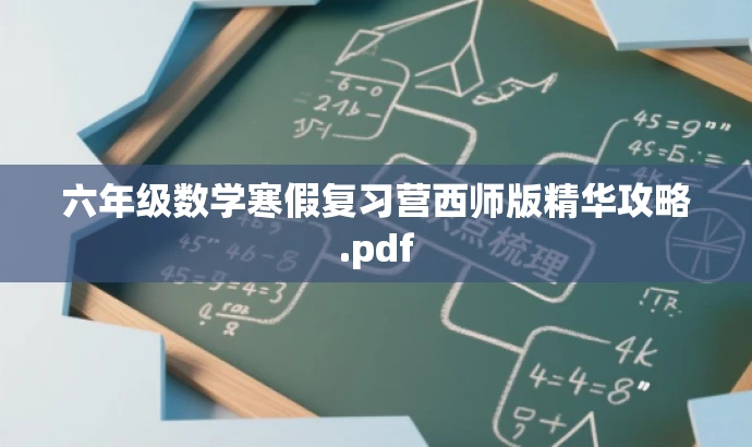 六年级数学寒假复习营西师版精华攻略.pdf 六年级数学寒假复习营西师版精华攻略.pdf
