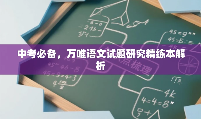 中考必备,万唯语文试题研究精练本解析 中考必备,万唯语文试题研究精练本解析