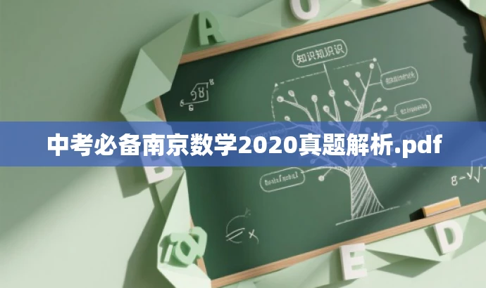 中考必备南京数学2020真题解析.pdf 中考必备南京数学2020真题解析.pdf