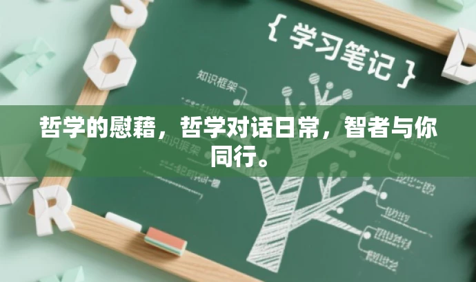 哲学的慰藉,哲学对话日常,智者与你同行。 哲学的慰藉,哲学对话日常,智者与你同行。
