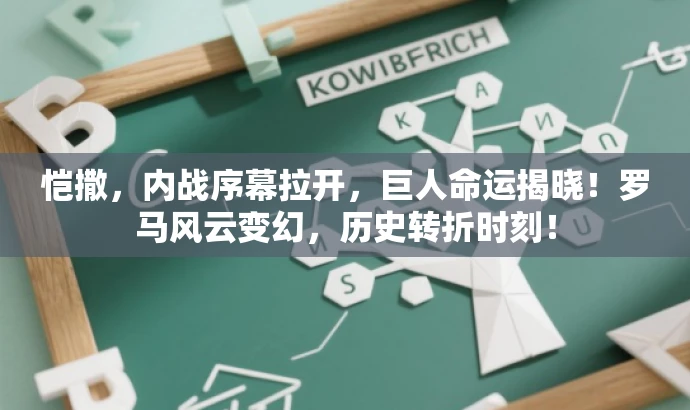 恺撒,内战序幕拉开,巨人命运揭晓!罗马风云变幻,历史转折时刻! 恺撒,内战序幕拉开,巨人命运揭晓!罗马风云变幻,历史转折时刻!