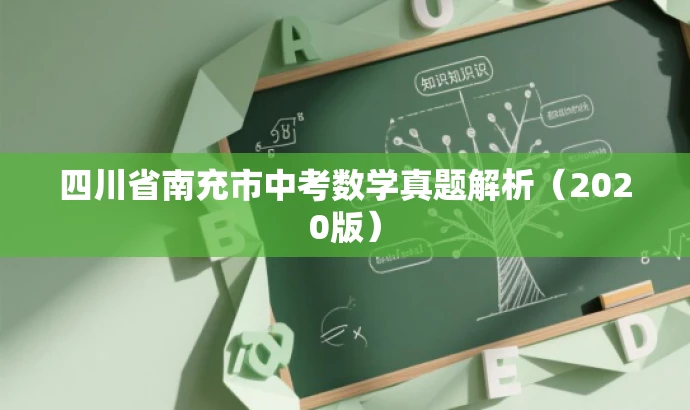 四川省南充市中考数学真题解析(2020版) 四川省南充市中考数学真题解析(2020版)