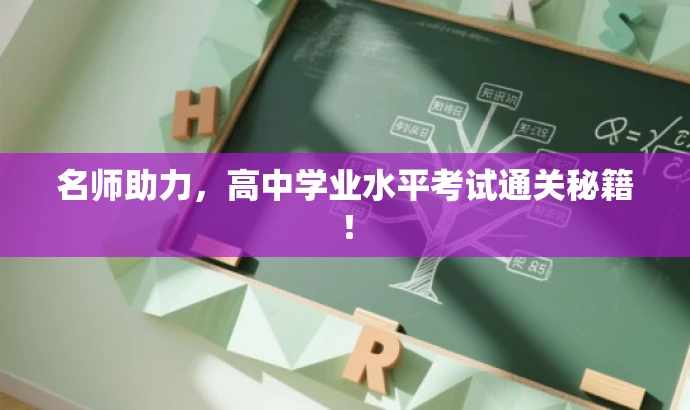 名师助力,高中学业水平考试通关秘籍! 名师助力,高中学业水平考试通关秘籍!