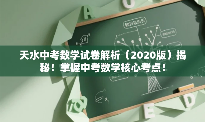 天水中考数学试卷解析(2020版)揭秘!掌握中考数学核心考点! 天水中考数学试卷解析(2020版)揭秘!掌握中考数学核心考点!