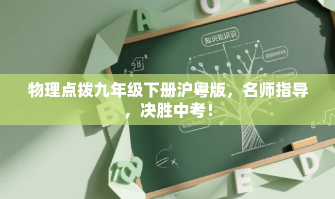 物理点拨九年级下册沪粤版,名师指导,决胜中考! 物理点拨九年级下册沪粤版,名师指导,决胜中考!