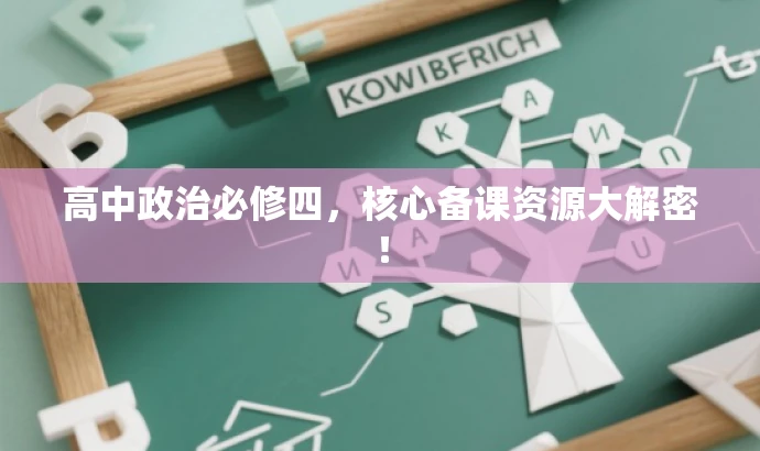 高中政治必修四,核心备课资源大解密! 高中政治必修四,核心备课资源大解密!