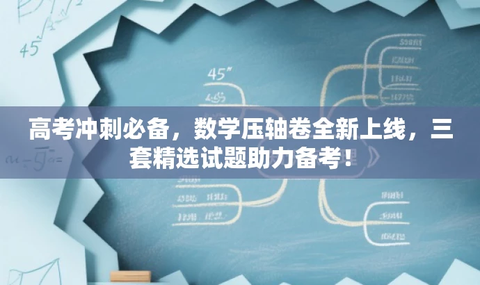 高考冲刺必备,数学压轴卷全新上线,三套精选试题助力备考! 高考冲刺必备,数学压轴卷全新上线,三套精选试题助力备考!