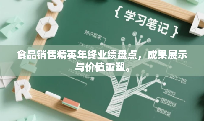 食品销售精英年终业绩盘点,成果展示与价值重塑。 食品销售精英年终业绩盘点,成果展示与价值重塑。