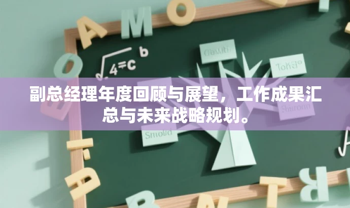 副总经理年度回顾与展望,工作成果汇总与未来战略规划。 副总经理年度回顾与展望,工作成果汇总与未来战略规划。