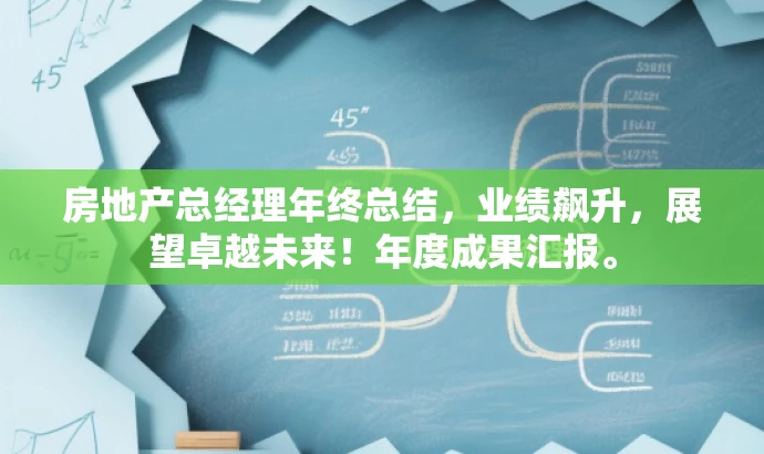 房地产总经理年终总结,业绩飙升,展望卓越未来!年度成果汇报。 房地产总经理年终总结,业绩飙升,展望卓越未来!年度成果汇报。