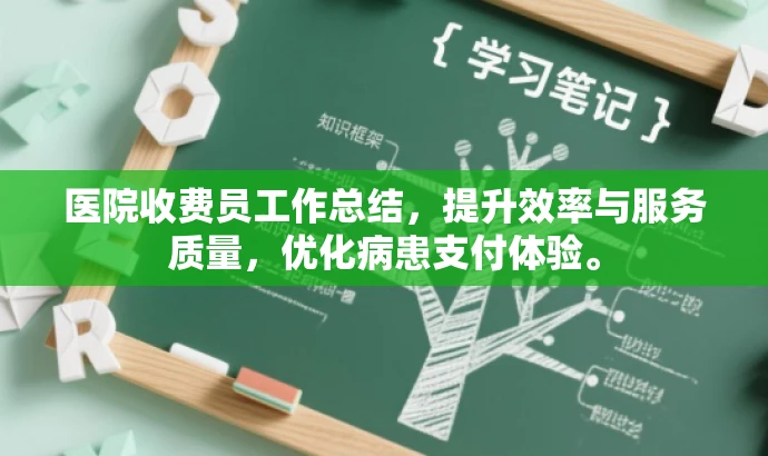 医院收费员工作总结，提升效率与服务质量，优化病患支付体验。